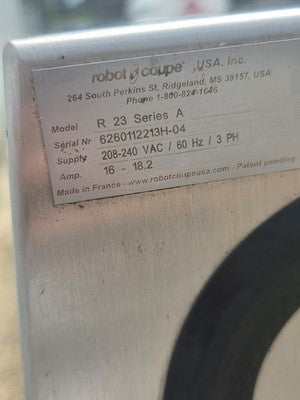 Robot Coupe R23T Food Processor Cutter Mixer 208-240 3p USED